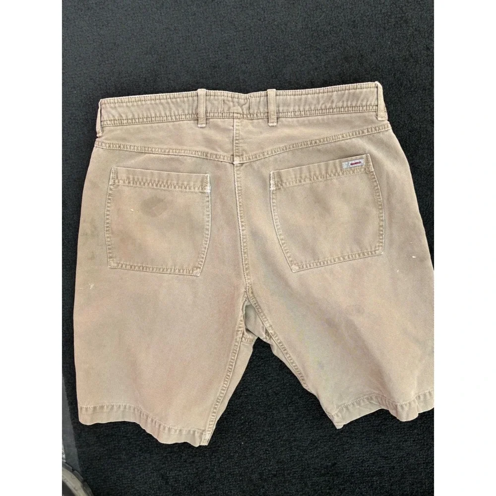 Gramicci Mens Canvas Climbing Shorts Khaki Tan Size 34 Outdoor Hiking G-Shorts